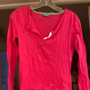 Hot Pink Mudd Button Lightweight Sleep Top- like new- worn once